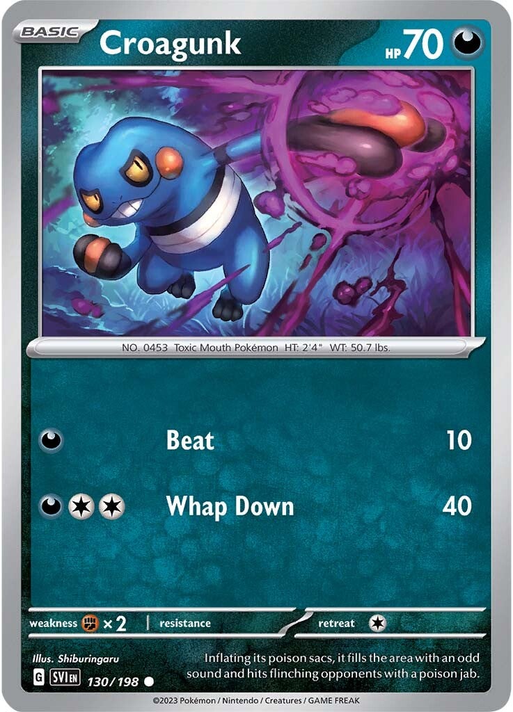 Croagunk (130/198) [Scarlet & Violet: Base Set] | GnG Games