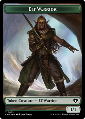 Elf Warrior // Cleric Double-Sided Token [Commander Masters Tokens] | GnG Games