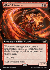 Gleeful Arsonist (Extended Art) [Duskmourn: House of Horror Commander] | GnG Games