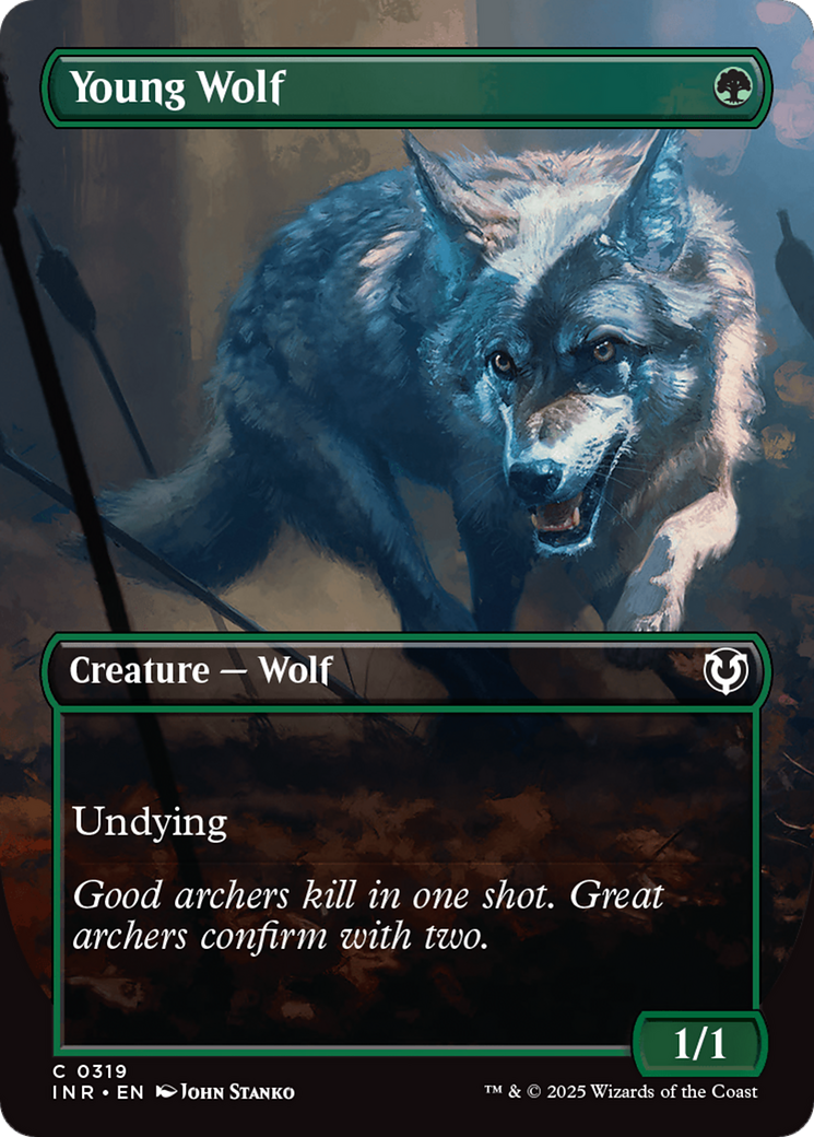 Young Wolf (Borderless) [Innistrad Remastered] | GnG Games