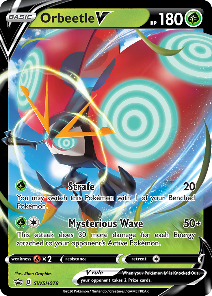 Orbeetle V (SWSH078) (Jumbo Card) [Sword & Shield: Black Star Promos] | GnG Games