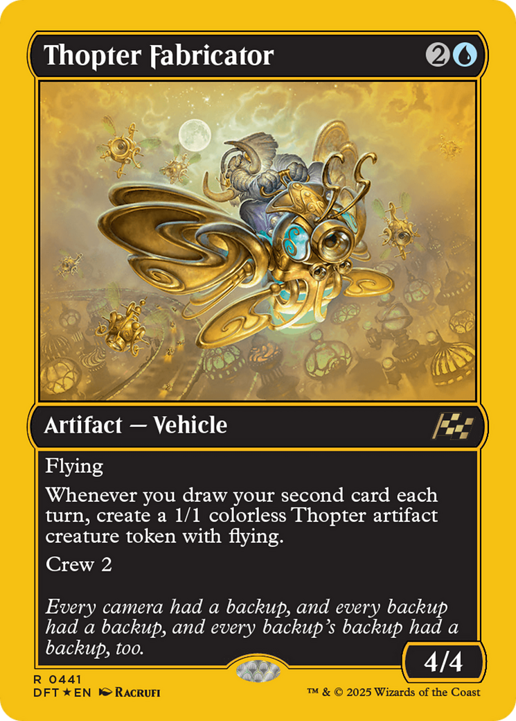 Thopter Fabricator (First-Place Foil) [Aetherdrift] | GnG Games