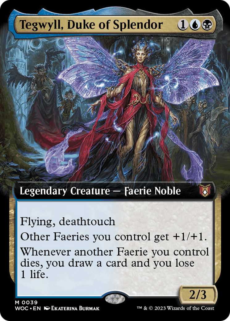 Tegwyll, Duke of Splendor (Extended Art) [Wilds of Eldraine Commander] | GnG Games
