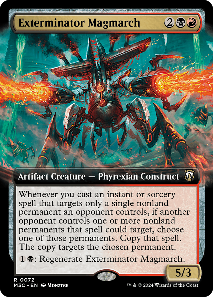 Exterminator Magmarch (Extended Art) (Ripple Foil) [Modern Horizons 3 Commander] | GnG Games