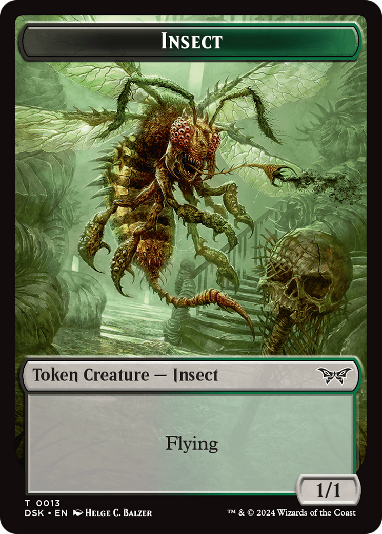 Insect (0013) Token [Duskmourn: House of Horror Tokens] | GnG Games