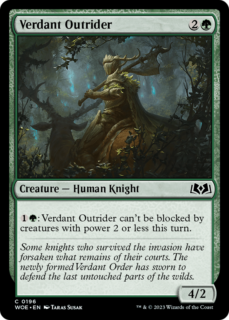 Verdant Outrider [Wilds of Eldraine] | GnG Games