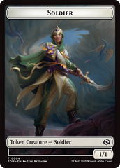 Solider (0004) // Solider (0005) Double-Sided Token [Tarkir: Dragonstorm Tokens] | GnG Games