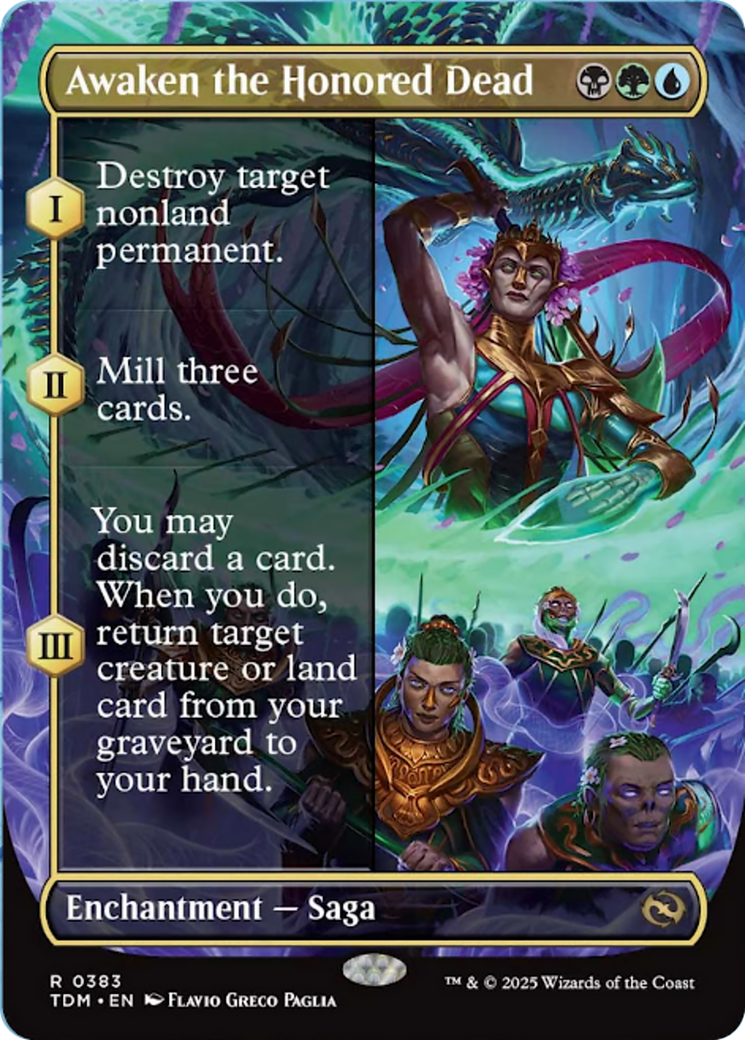 Awaken the Honored Dead (Borderless) [Tarkir: Dragonstorm] | GnG Games