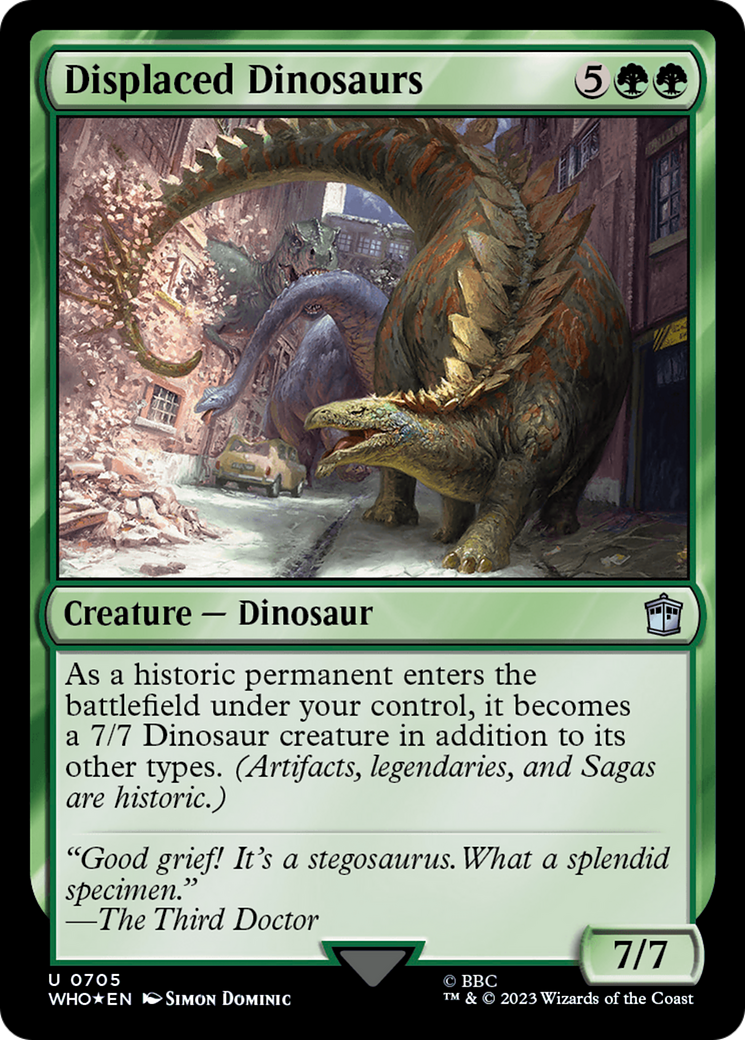 Displaced Dinosaurs (Surge Foil) [Doctor Who] | GnG Games