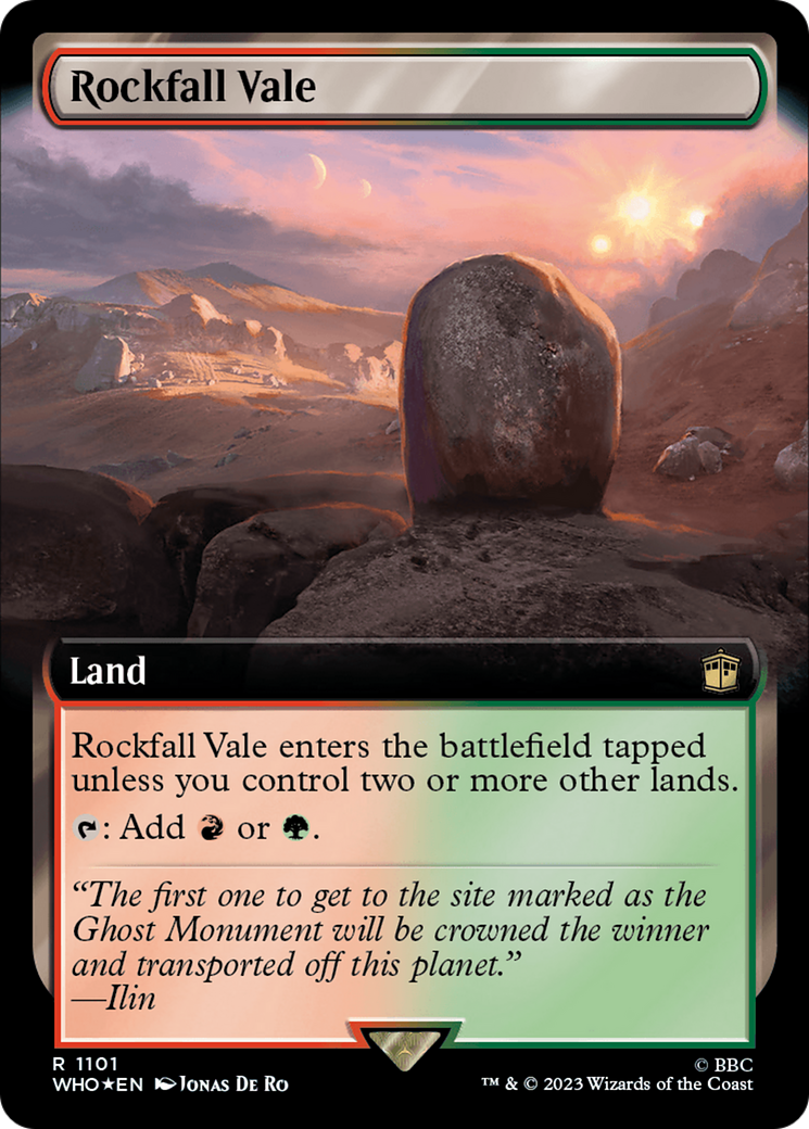 Rockfall Vale (Extended Art) (Surge Foil) [Doctor Who] | GnG Games