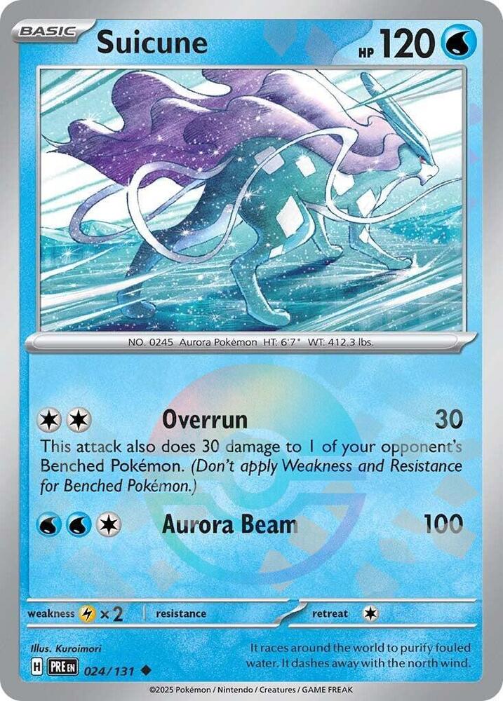 Suicune (024/131) (Poke Ball Pattern) [Scarlet & Violet: Prismatic Evolutions] | GnG Games