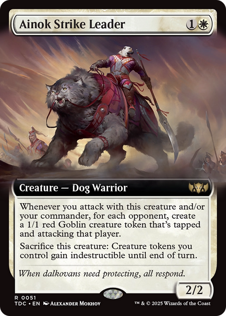 Ainok Strike Leader (Extended Art) [Tarkir: Dragonstorm Commander] | GnG Games