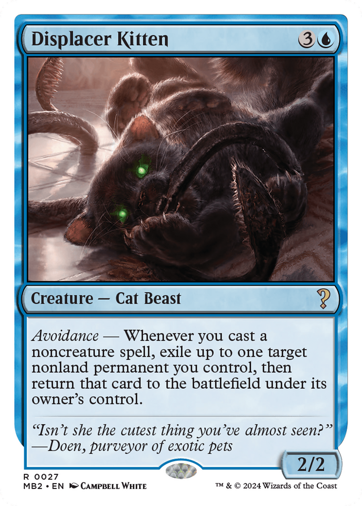 Displacer Kitten (White Border) [Mystery Booster 2] | GnG Games