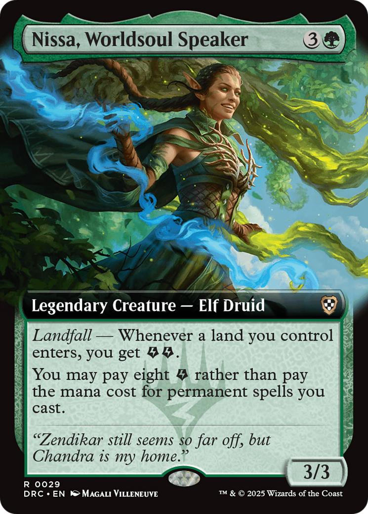 Nissa, Worldsoul Speaker (Extended Art) [Aetherdrift Commander] | GnG Games