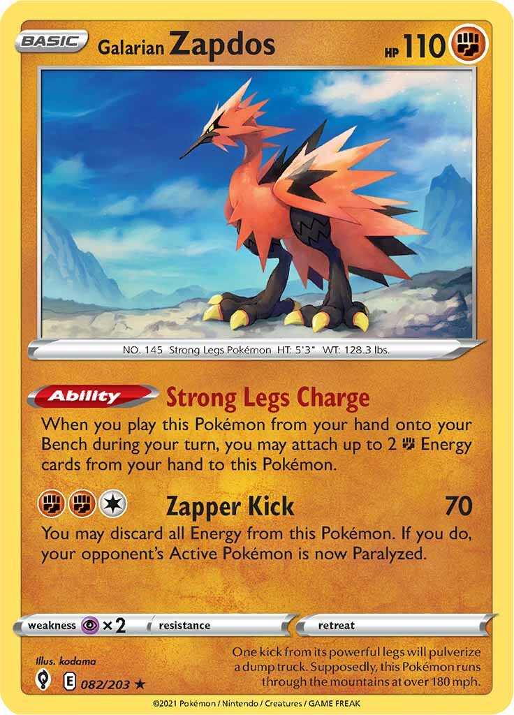 Galarian Zapdos (082/203) [Sword & Shield: Evolving Skies] | GnG Games