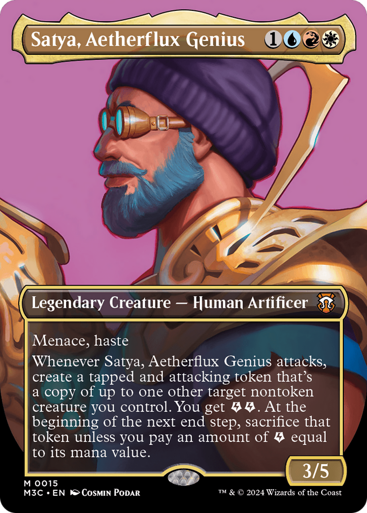 Satya, Aetherflux Genius (Borderless) [Modern Horizons 3 Commander] | GnG Games