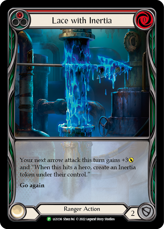 Lace with Inertia (Red) [LGS136] (Promo)  Rainbow Foil | GnG Games