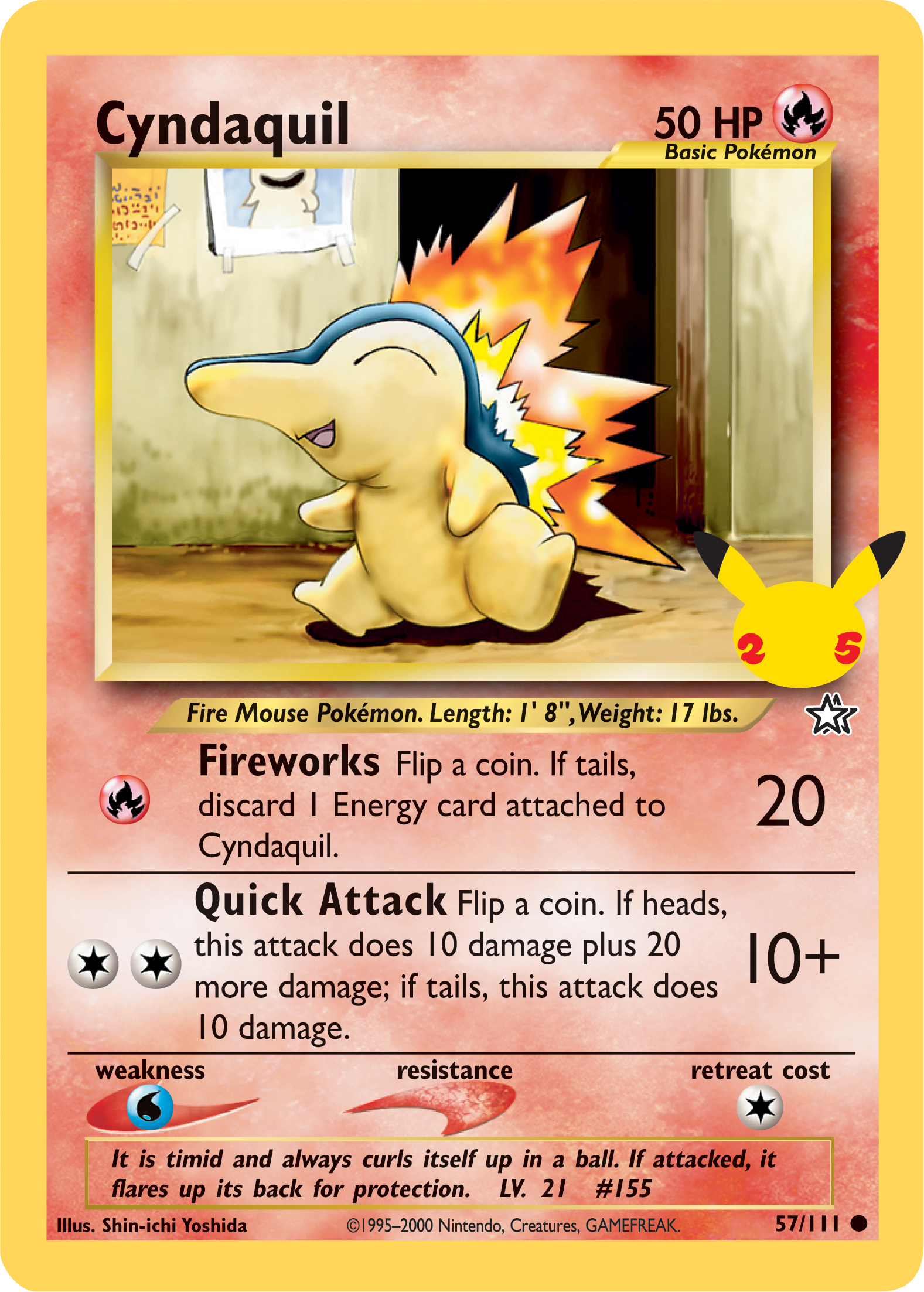 Cyndaquil (57/111) (Jumbo Card) [First Partner Pack] | GnG Games