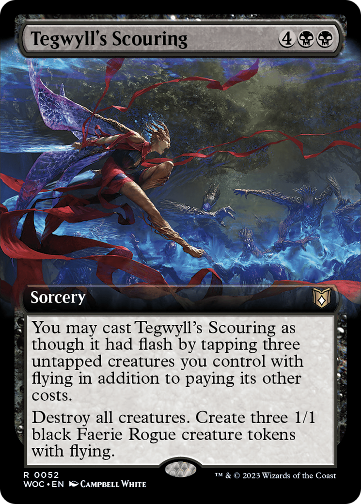 Tegwyll's Scouring (Extended Art) [Wilds of Eldraine Commander] | GnG Games