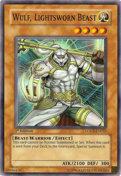 Wulf, Lightsworn Beast [LODT-EN023] Super Rare | GnG Games