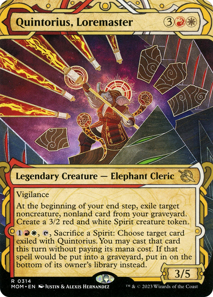Quintorius, Loremaster (Showcase Planar Booster Fun) [March of the Machine] | GnG Games
