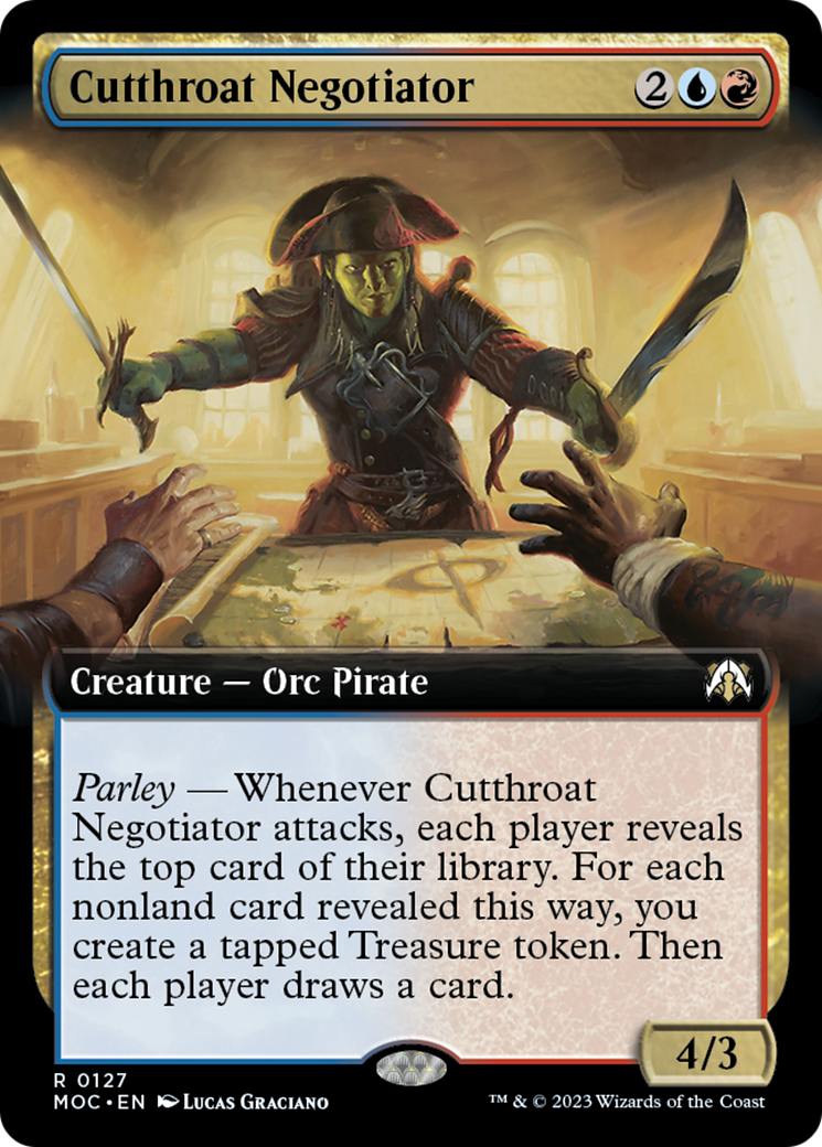 Cutthroat Negotiator (Extended Art) [March of the Machine Commander] | GnG Games