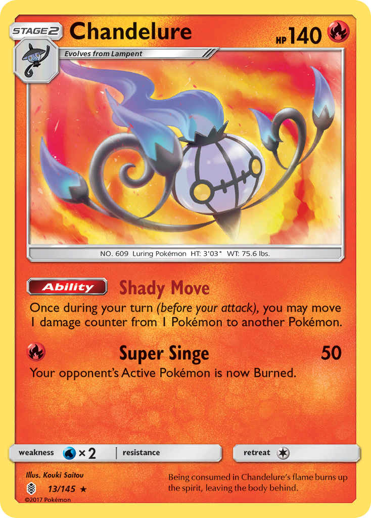 Chandelure (13/145) [Sun & Moon: Guardians Rising] | GnG Games