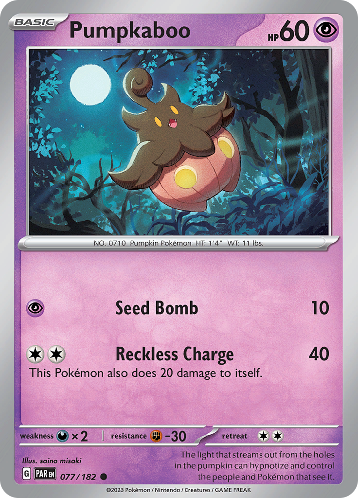 Pumpkaboo (077/182) [Scarlet & Violet: Paradox Rift] | GnG Games