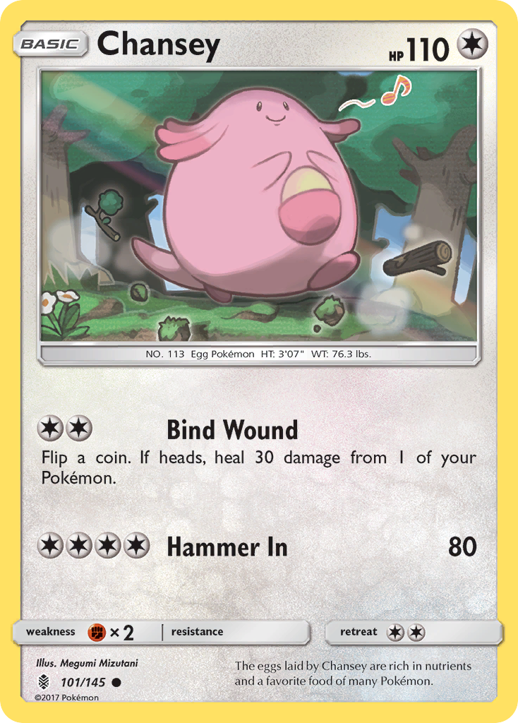 Chansey (101/145) [Sun & Moon: Guardians Rising] | GnG Games