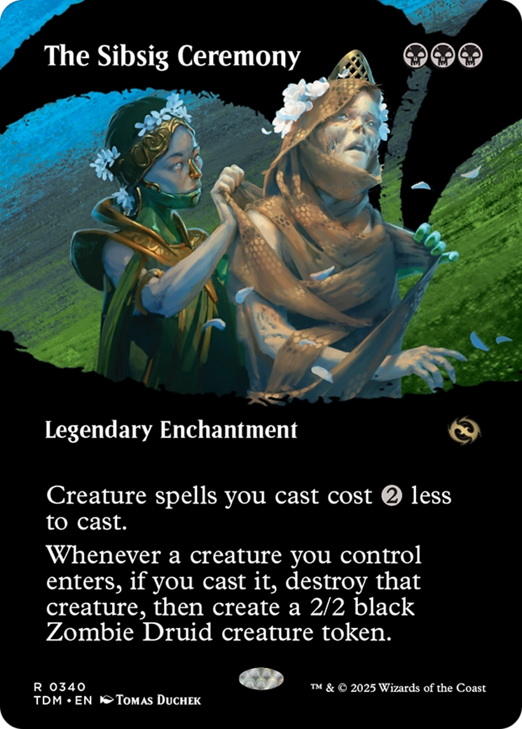 The Sibsig Ceremony (Borderless) [Tarkir: Dragonstorm] | GnG Games