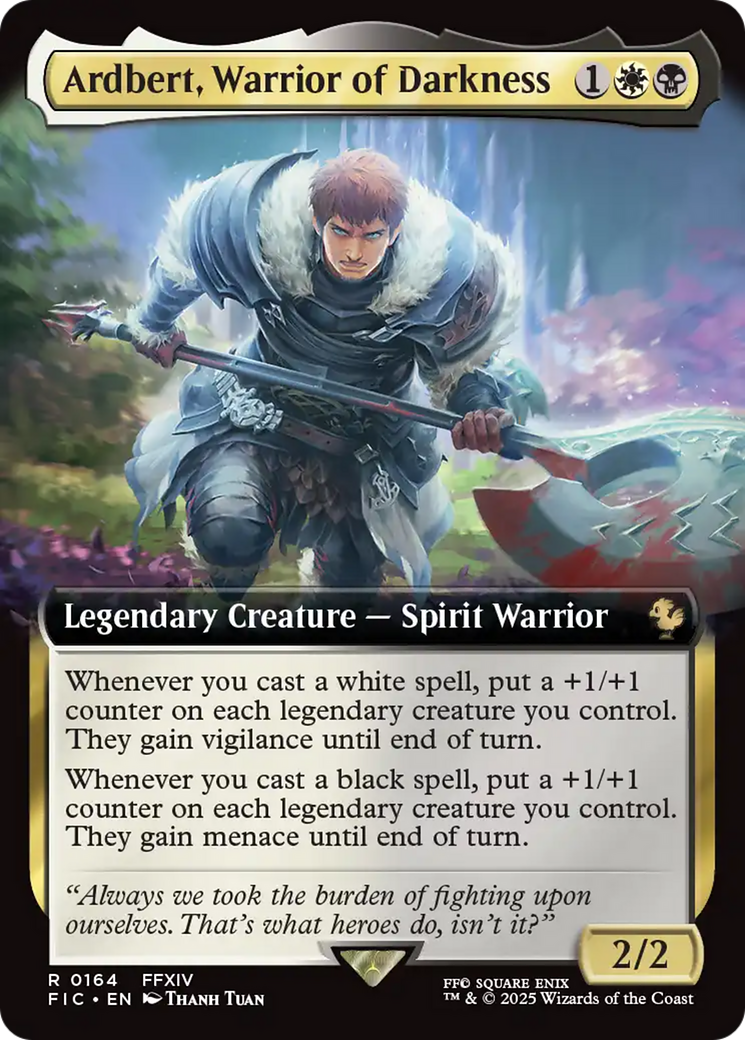 Ardbert, Warrior of Darkness (Extended Art) [FINAL FANTASY Commander] | GnG Games