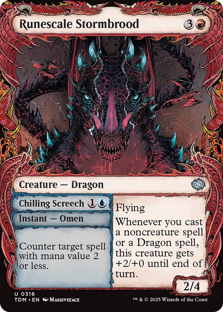 Runescale Stormbrood (Showcase) [Tarkir: Dragonstorm] | GnG Games