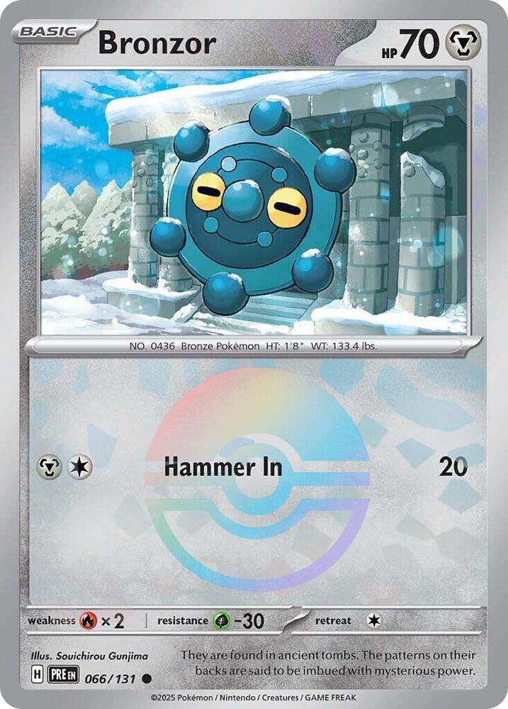 Bronzor (066/131) (Poke Ball Pattern) [Scarlet & Violet: Prismatic Evolutions] | GnG Games