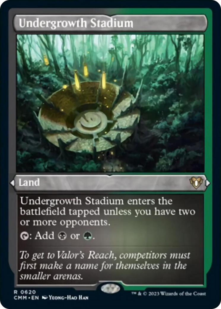 Undergrowth Stadium (Foil Etched) [Commander Masters] | GnG Games