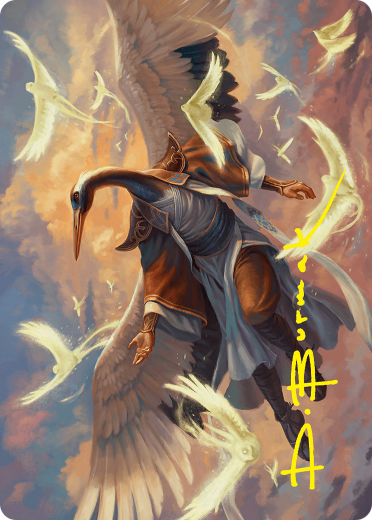 Kykar, Zephyr Awakener Art Card (16/54) (Gold-Stamped Signature) [Foundations Art Series] | GnG Games