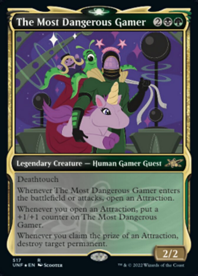 The Most Dangerous Gamer (Showcase) (Galaxy Foil) [Unfinity] | GnG Games