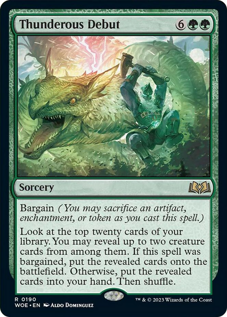 Thunderous Debut [Wilds of Eldraine] | GnG Games