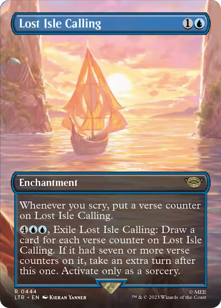 Lost Isle Calling (Borderless Alternate Art) [The Lord of the Rings: Tales of Middle-Earth] | GnG Games