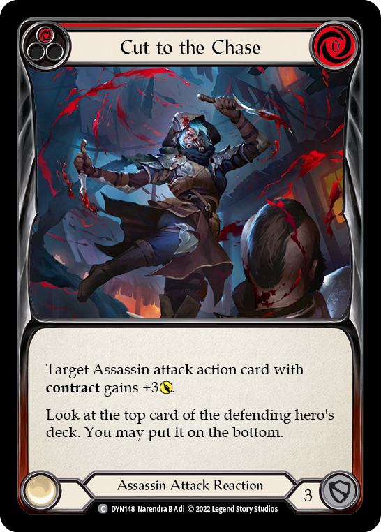 Cut to the Chase (Red) [DYN148] (Dynasty)  Rainbow Foil | GnG Games