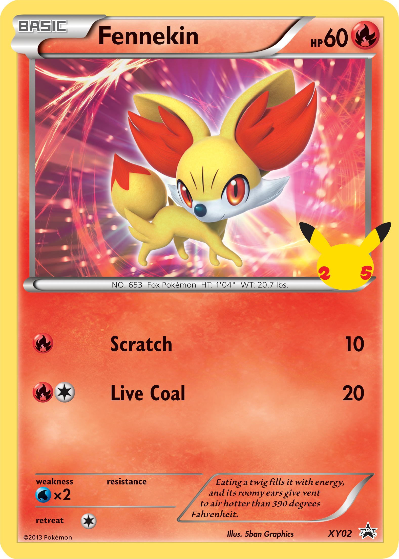 Fennekin (XY02) (Jumbo Card) [First Partner Pack] | GnG Games