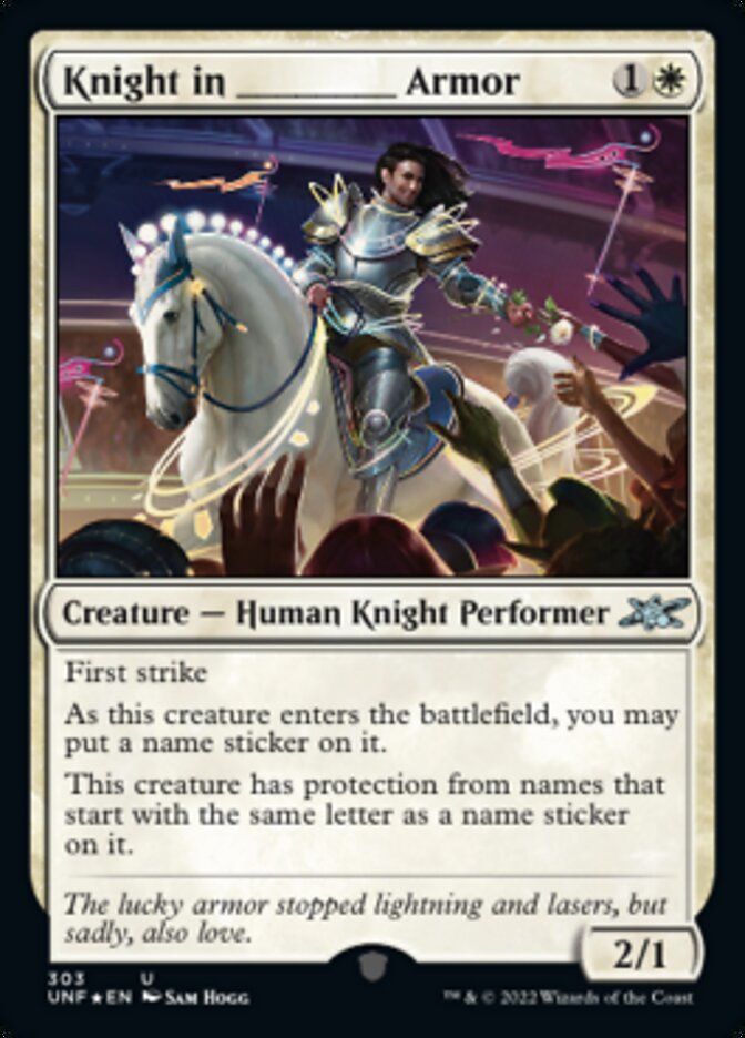 Knight in _____ Armor (Galaxy Foil) [Unfinity] | GnG Games