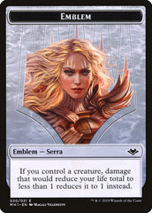 Elemental (008) // Serra the Benevolent Emblem (020) Double-Sided Token [Modern Horizons Tokens] | GnG Games