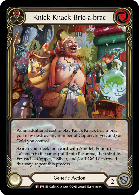 Knick Knack Bric-a-brac [EVR159] (Everfest)  1st Edition Extended Art Rainbow Foil | GnG Games