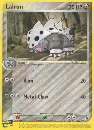 Lairon (36/109) [EX: Ruby & Sapphire] | GnG Games