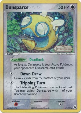 Dunsparce (31/92) (Stamped) [EX: Legend Maker] | GnG Games
