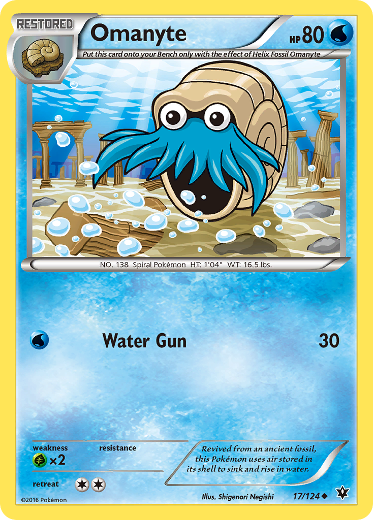 Omanyte (17/124) [XY: Fates Collide] | GnG Games