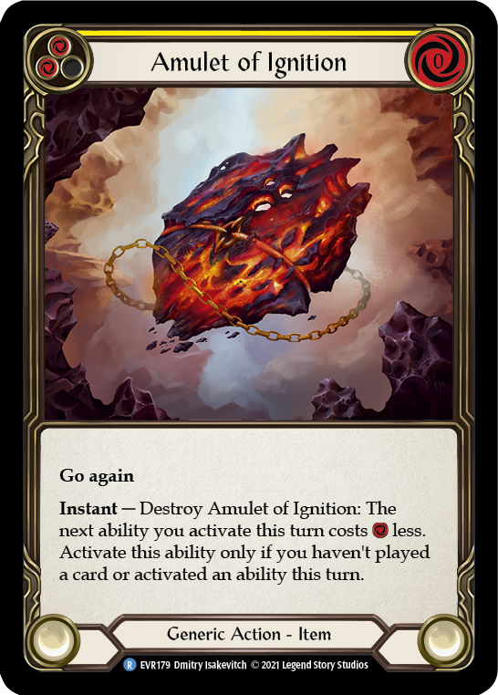 Amulet of Ignition [EVR179] (Everfest)  1st Edition Cold Foil | GnG Games