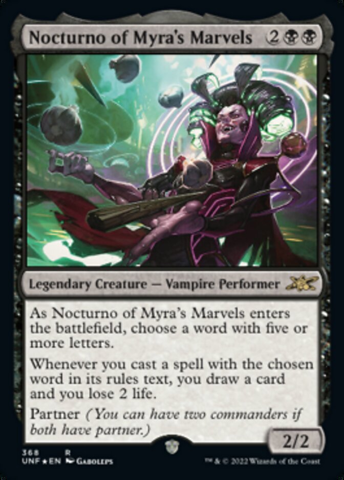 Nocturno of Myra's Marvels (Galaxy Foil) [Unfinity] | GnG Games
