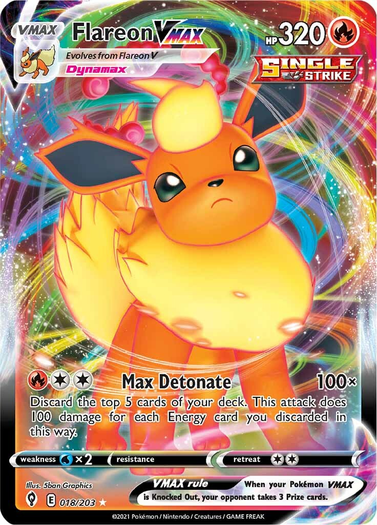 Flareon VMAX (018/203) [Sword & Shield: Evolving Skies] | GnG Games