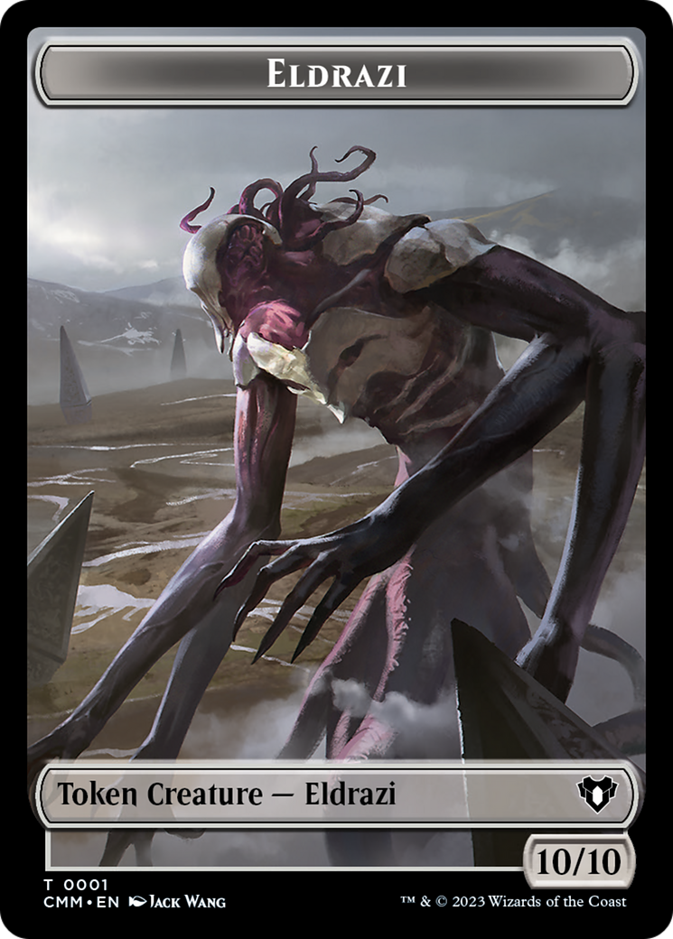 Eldrazi // Knight Double-Sided Token [Commander Masters Tokens] | GnG Games